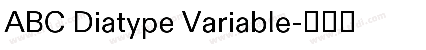 ABC Diatype Variable字体转换 ABC Diatype Variable字体转换